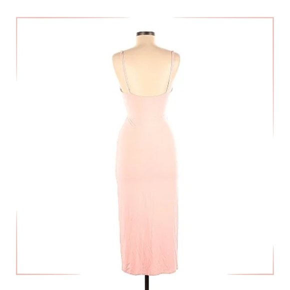 Lovers + Friends Bodycon Midi Dress | Pastel Pink - Picture 2 of 3